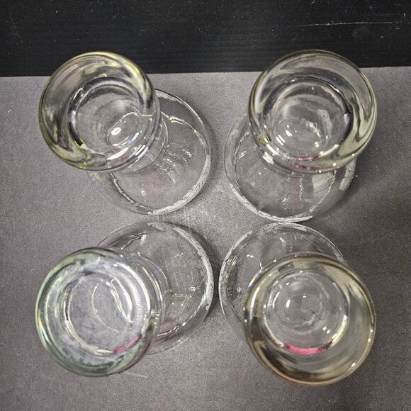 Set Of 4 Pepsi Cola Drinking Glasses Vintage Retro Soda Fountain 6" Tall - Picture 11 of 12